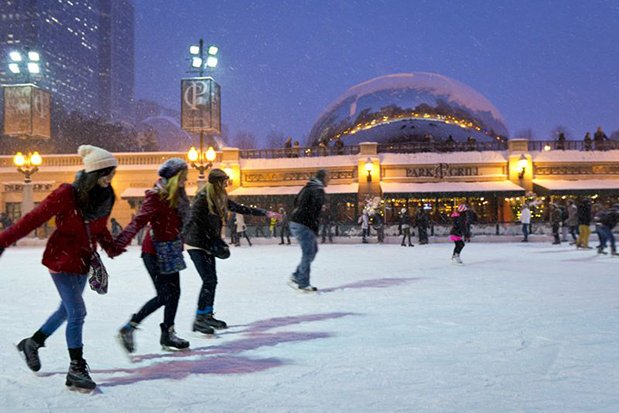 Free Skate Time at Millennium Park